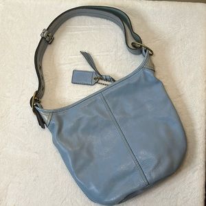 Coach light blue shoulder bag/tote bag